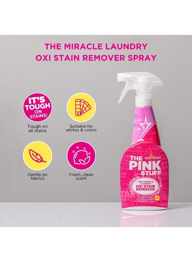 ستاردروبس ذا بينك ستاف مزيل البقع المعجزة للغسيل بخاخ عبوتين – منظف قوي قبل الغسيل للملابس البيضاء والملونة، 33.81 أوقية سائلة لكل عبوة - Image 5