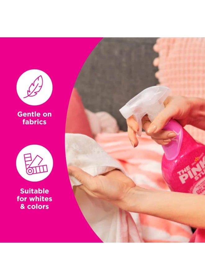 ستاردروبس ذا بينك ستاف مزيل البقع المعجزة للغسيل بخاخ عبوتين – منظف قوي قبل الغسيل للملابس البيضاء والملونة، 33.81 أوقية سائلة لكل عبوة - Image 3