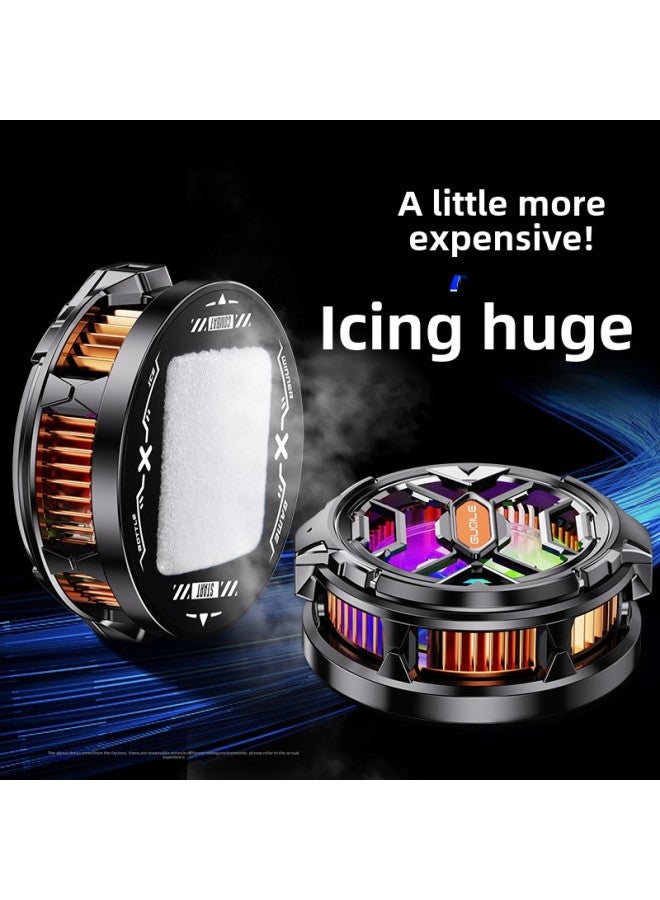 2025 Magnetic Semiconductor Mobile Phone Radiator Live Electric Competition Cooling Artifact Three Silent Refrigeration A Generation-Color:Square Ordinary [fs05 Digital Display]  - Image 3