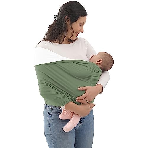 Kloovete Baby Wrap Carrier Reversible Bonding Comforter Soft Stretchy Baby and Infant Sling Perfect Baby Carrier Wrap Sling for Newborn and Infant up to 35 lbs - Image 1