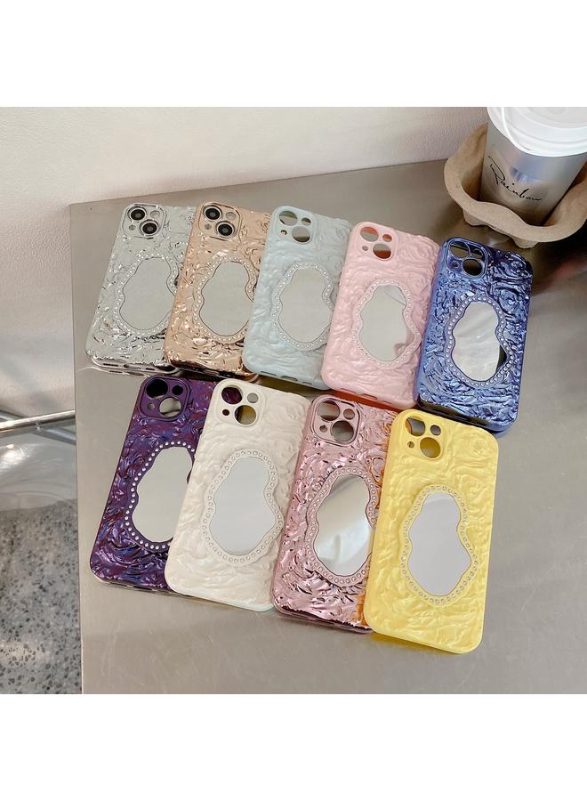 Zaboon Case For iPhone 12 Pro Max Rose Texture Mirror TPU Phone Case - Image 2