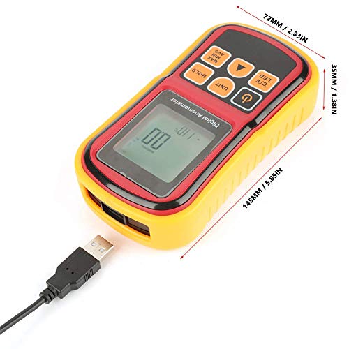 Sky King Skyking Pro HVAC Anemometer Handheld CFM Meter Wind Speed Meter with Backlight Max/Avg/Min Functions for Measuring Wind Speed Air Velocity, Temperature Air Flow Meter CFM Meter - Image 5