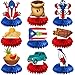 Geodurn 9 Pieces Puerto Rico Honeycomb Table Centerpieces Puerto Rican Icons with Red Blue Bases Boricua Theme Table Decorations for Fiesta Birthday and Cultural National Day Patriotic Celebrations - Image 2
