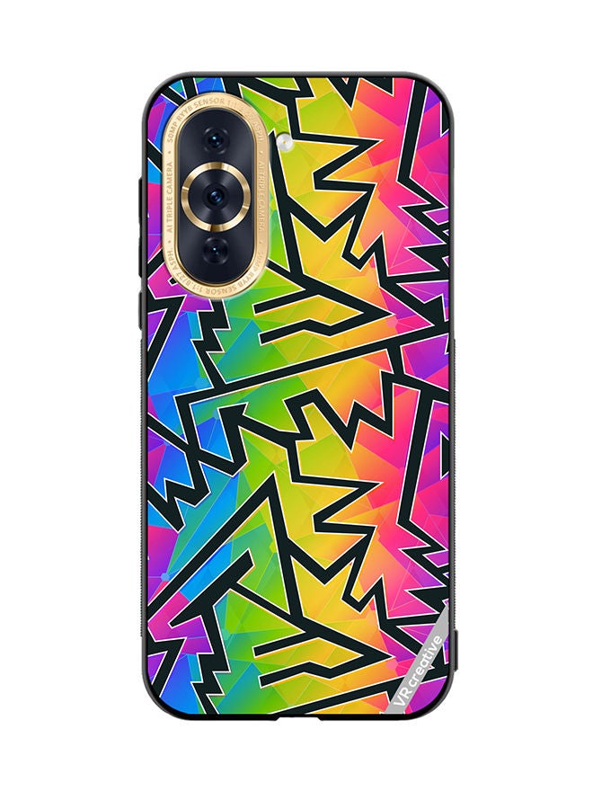 VR CREATIVE Protective Case Cover For Huawei Nova 10 Geometric Design Multicolour - Image 1