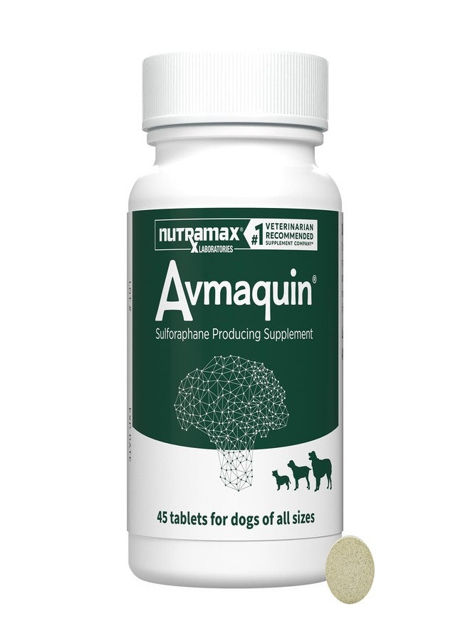 Nutramax Laboratories Nutramax Avmaquin Sulforaphane Producing Supplement for Dogs, 45 Tablets - Image 1