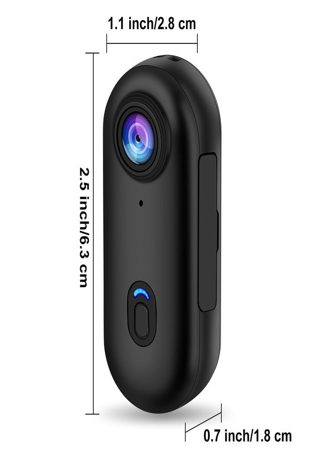 Sixmou i3 4K Thumb Action Camera, Tiny Size, Mount Anywhere, Small Body Camera with Spring Clip, Portable Vlogging, Hands-Free POV Recording, Helmet Cam for Cycling, Motorcycle (with 32G Card, Black) - Image 3