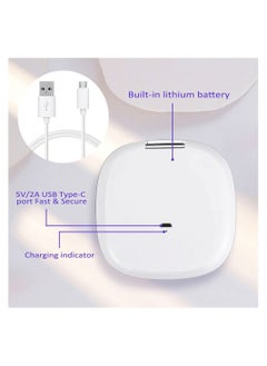 Y&D Makeup Mirror with Light, Travel 2-Sided Rechargeable, 3 Colors Brightness Dimmable, 1X/5X Magnification Lighted Pocket Mirror, Portable Folding for Travel, Office  - Image 2