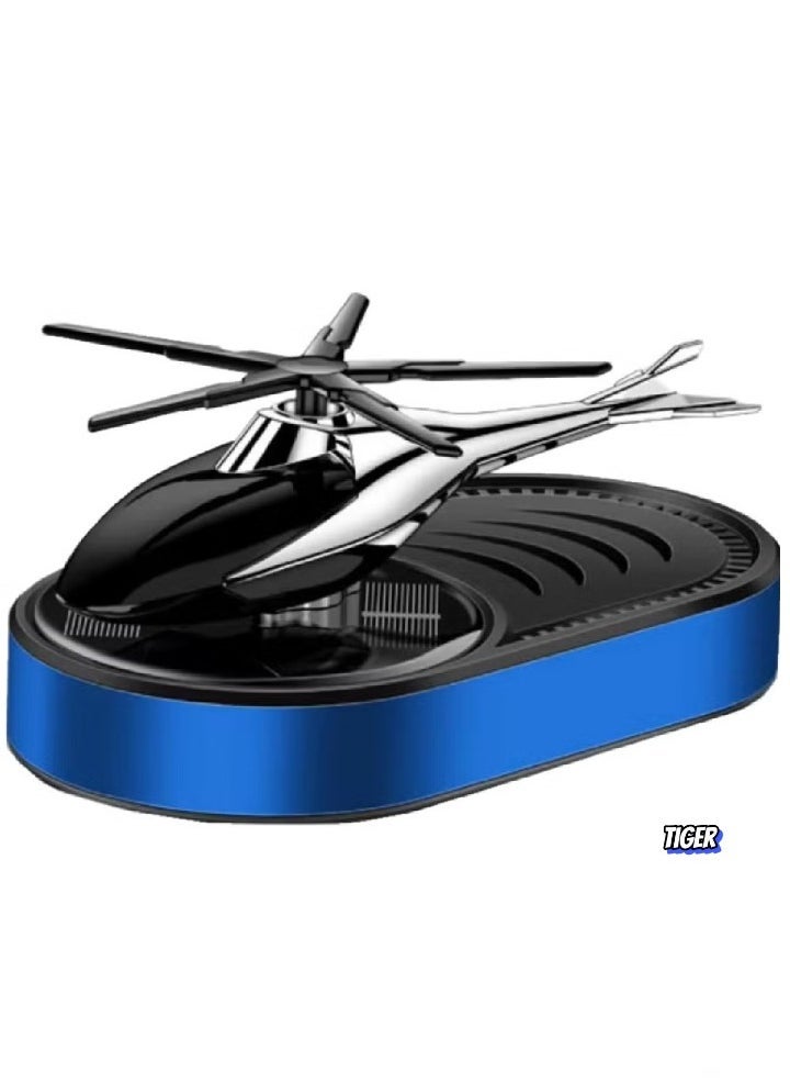 JAJEEK Car Air Freshener Mini Helicopter Rotating Solar Airplane, Solar-Powered Car Freshener, Rotating Design for Fresh Scents, Stylish Car Decor, Eco-Friendly, Ideal for Cars, Trucks, and Offices - Image 1
