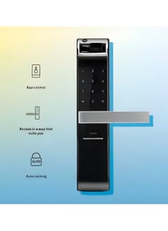 Yale Smart Lock YDM4109A, with Fingerprint, Pin Code & Mechanical Key for Keyless Home Entry, Auto Locking and Emergency Power Supply, Adjustable Handle Suitable for Right or Left Handed Doors  - Image 4