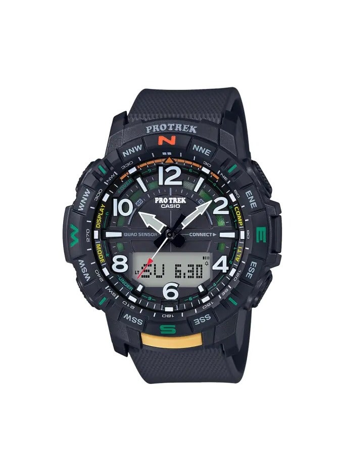 كاسيو ساعة كاسيو برو تريك رباعية المستشعر بلوتوث ديجيتال للرجال - PRT-B50-1DR - Image 1