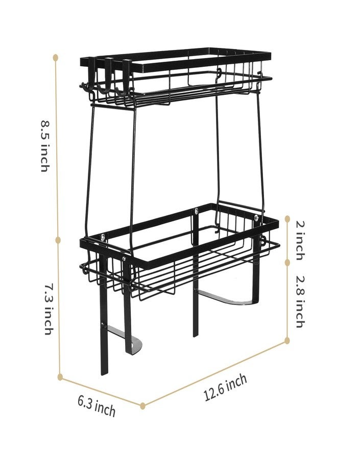 Saihisday 2-Tier Bathroom Over The Toilet Storage Shelf, Large Capacity No Drilling Bathroom Organizer, for Bathroom - Image 2