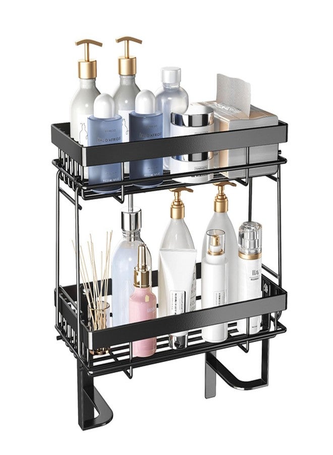 Saihisday 2-Tier Bathroom Over The Toilet Storage Shelf, Large Capacity No Drilling Bathroom Organizer, for Bathroom - Image 1