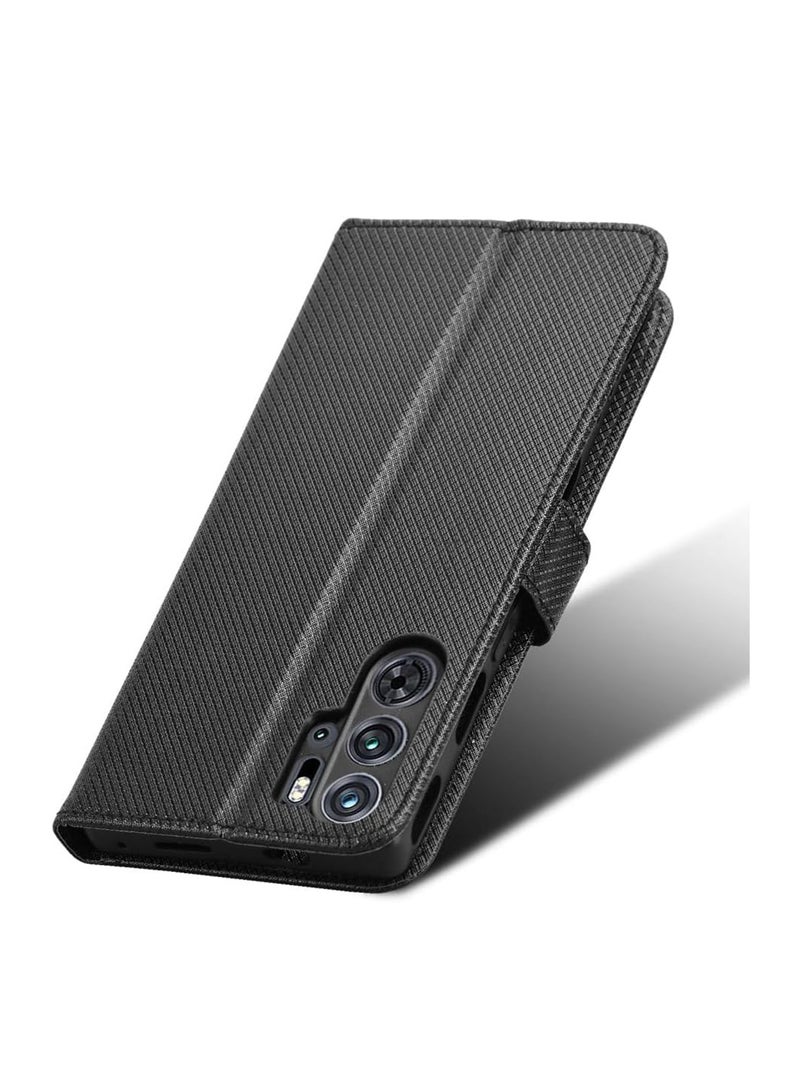 Aookay Compatible with ZTE Nubia Red Magic 9S Pro/9S Pro+/9 Pro/9 Pro+ Leather Wallet Case, PU Leather Flip Cover with Card Slots, Shock and Scratch Resistant Case (Black）  - Image 5