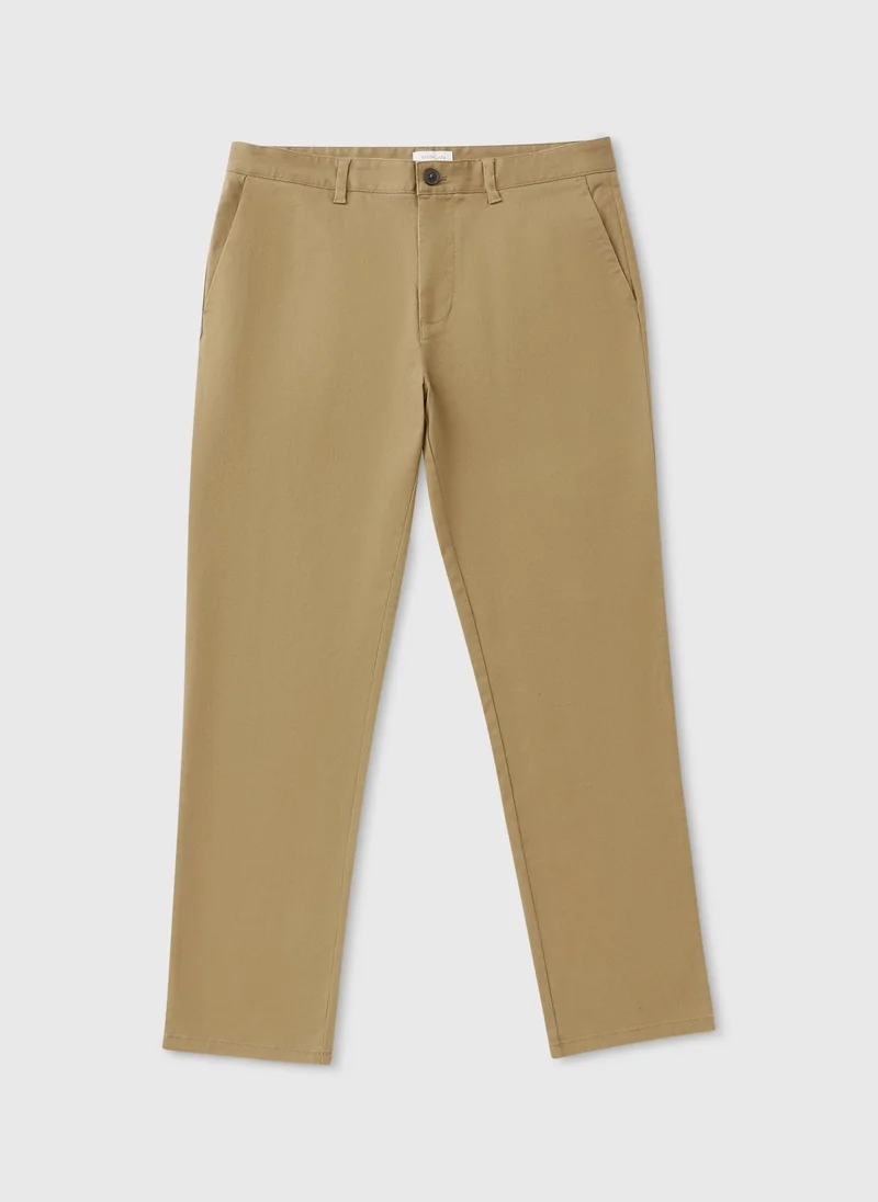 Tan Slim Chinos