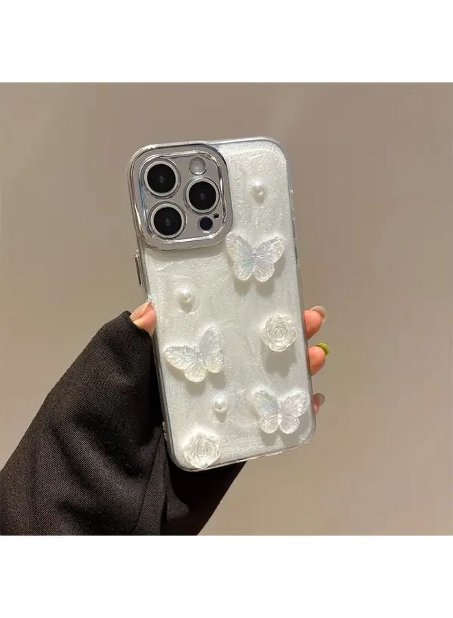 iPhone 15 Pro Case Rhinestone Bear Design Mixed Color 2 Anti Fall Protective Cover - Image 4