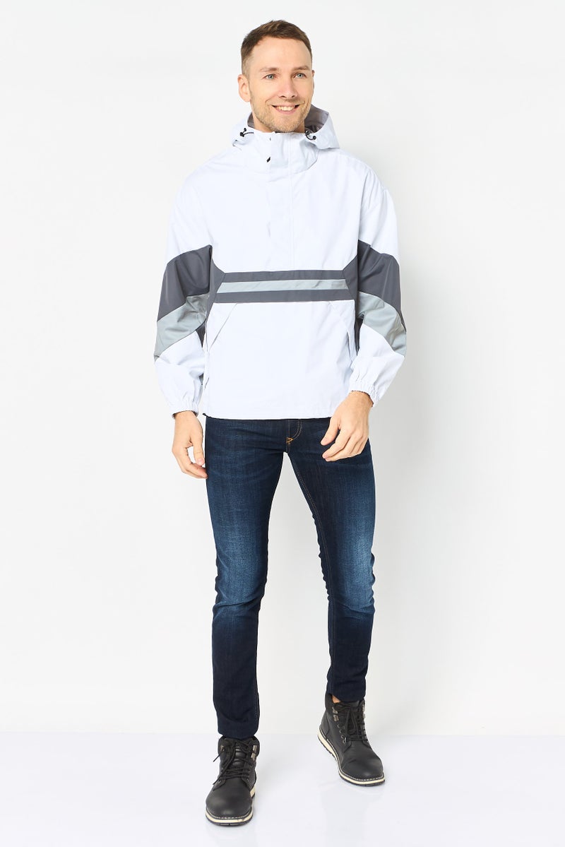 SELECTED Men Colorblock Long Sleeve Windbreaker Jacket, Multicolor - Image 4