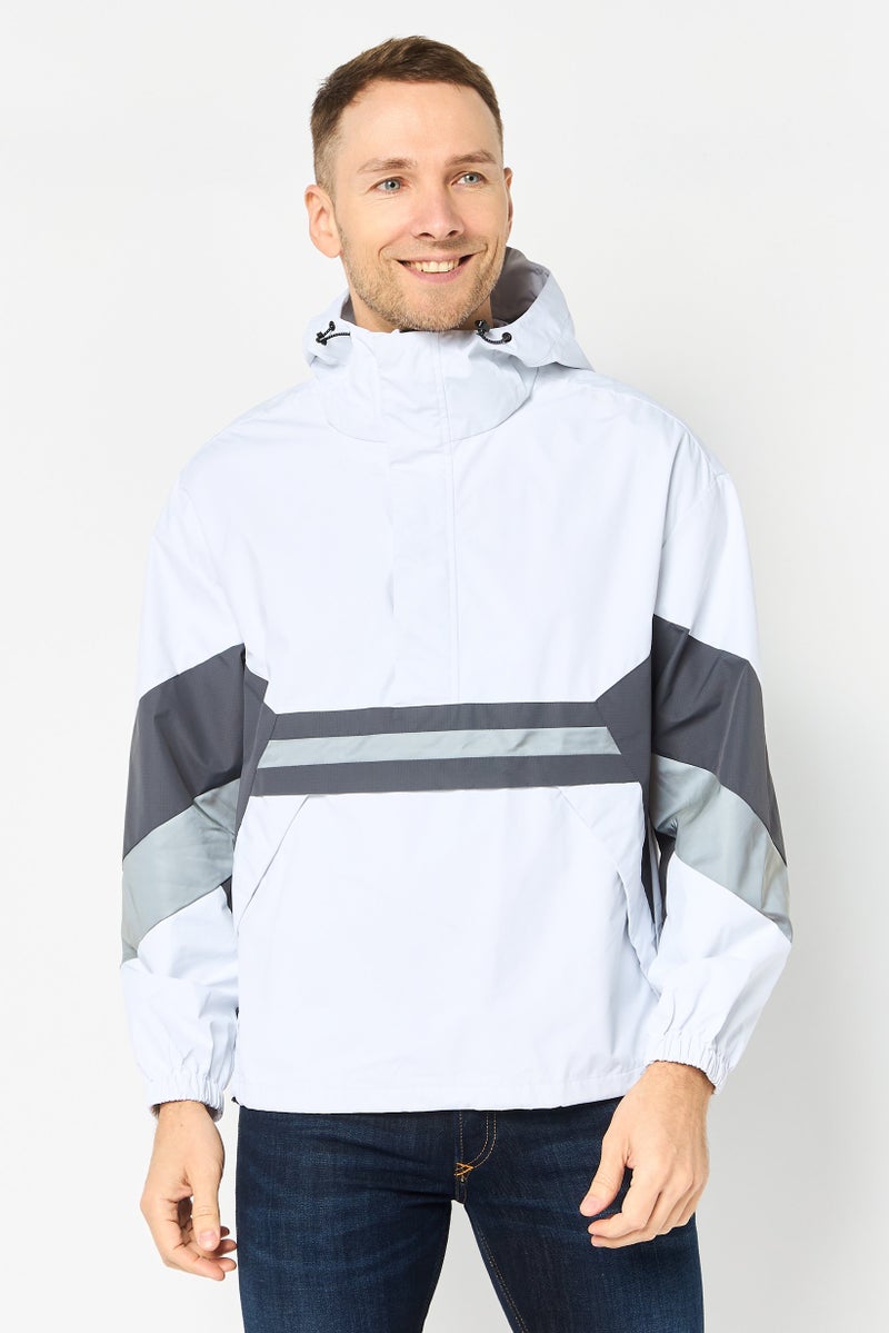 SELECTED Men Colorblock Long Sleeve Windbreaker Jacket, Multicolor - Image 1