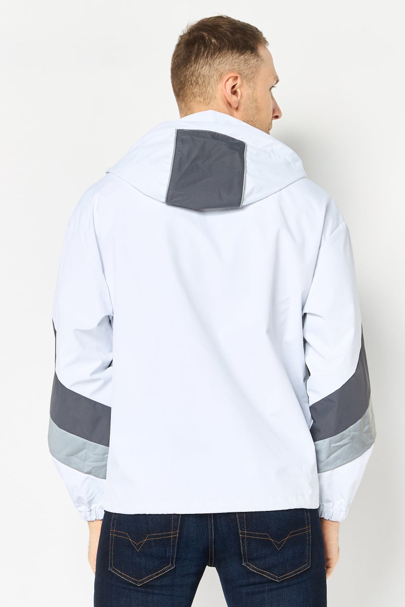 SELECTED Men Colorblock Long Sleeve Windbreaker Jacket, Multicolor - Image 3