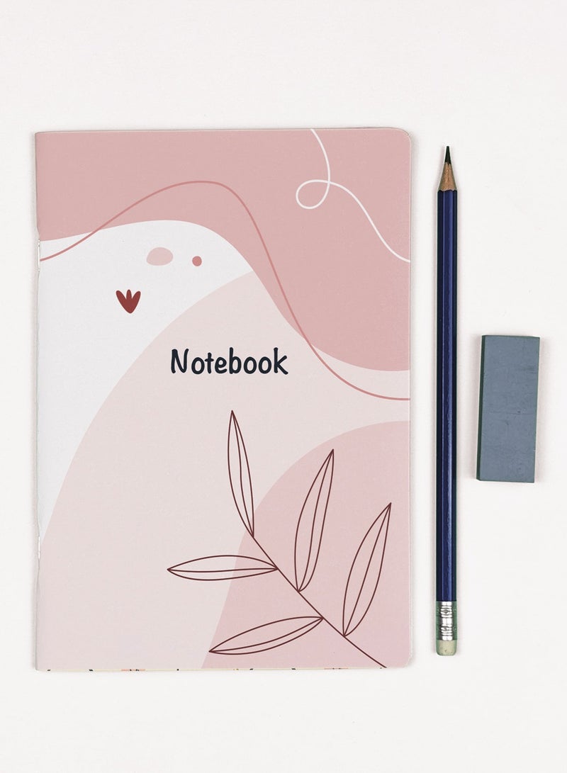 Dxign Co - Personalised A5 Notebook, Sweet Rose, 72 Pages - Image 1