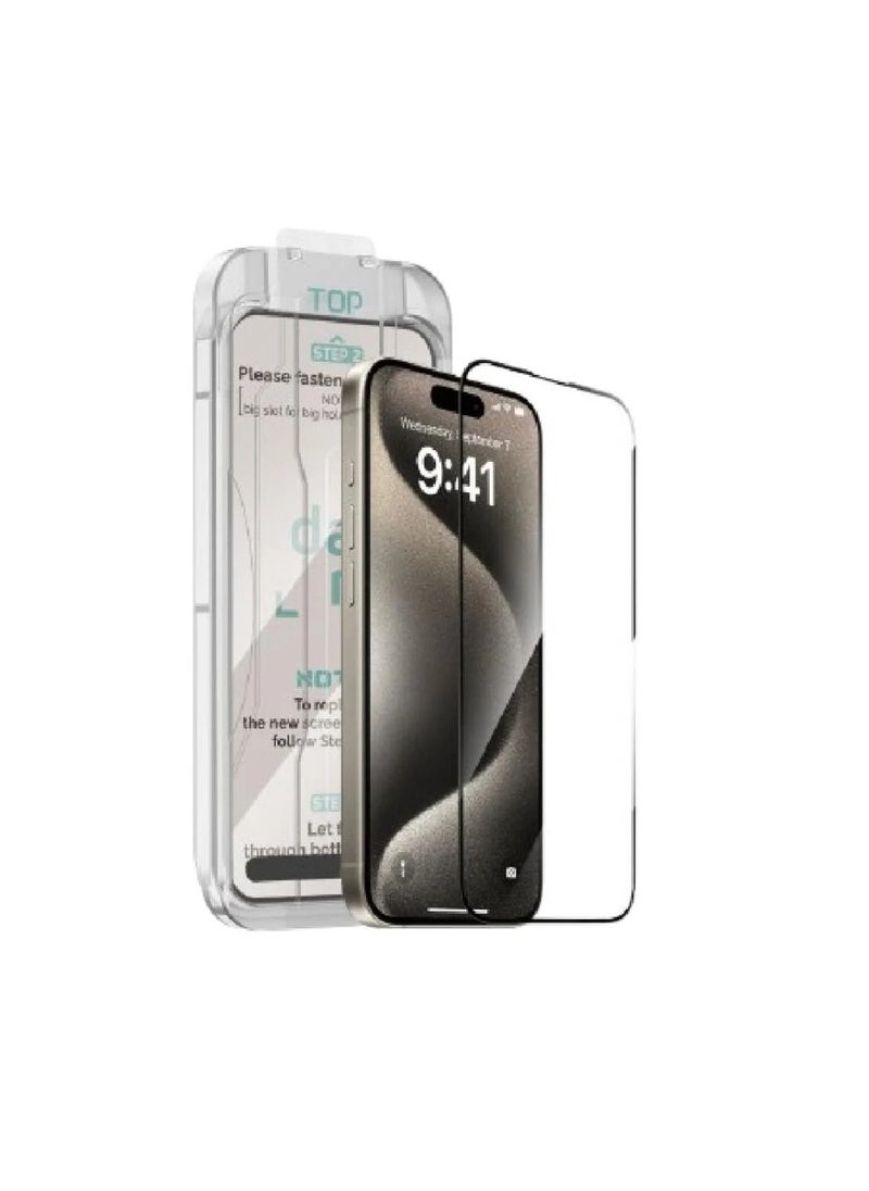 darc Clear Anti-Fingerprint Screen Protector with Easy-Install Tool for iPhone 16 Pro Max 