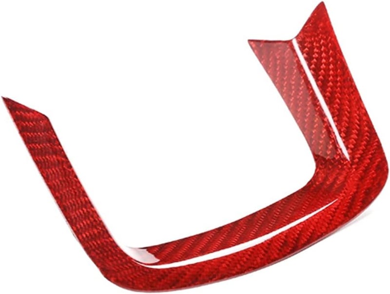 Wivplex Real Carbon Fiber Red Steering Wheel Trim - Image 1