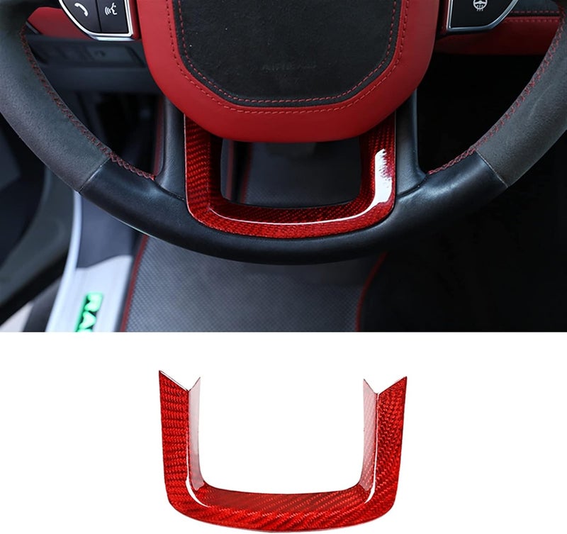 Wivplex Real Carbon Fiber Red Steering Wheel Trim - Image 4
