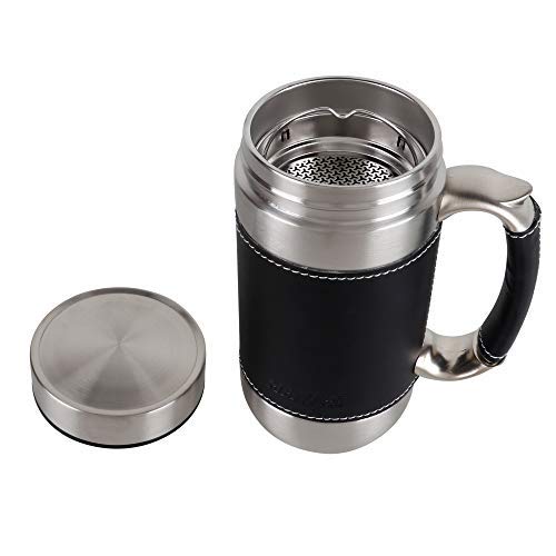 HAERS Mosaic Stainless Steel Double Wall Vacuum Insulated BPAFree Mug 450 ml Red 623 3 Inchs - Image 5