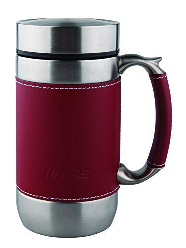 HAERS Mosaic Stainless Steel Double Wall Vacuum Insulated BPAFree Mug 450 ml Red 623 3 Inchs - Image 1