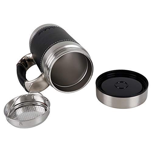 HAERS Mosaic Stainless Steel Double Wall Vacuum Insulated BPAFree Mug 450 ml Red 623 3 Inchs - Image 4