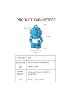 general brand Astronaut metal Flash U Disk 16GB High speed USB 2.0 Flash pen Drives  - Image 2