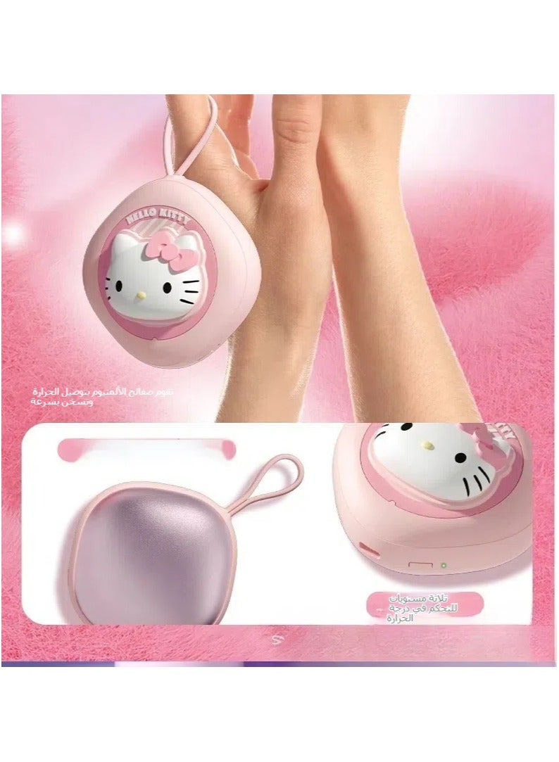 general Hello Kitty Hand warmer Rechargeable, pendable electric portable pocket heater 3000mAh lasts 7 hours, outdoor camping hiking skiing and New Year's gifts - Image 2