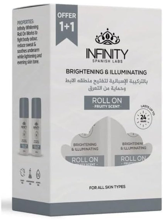 Infinity 2 Items of Brightening & Illuminating Roll On - Fruity scent Promo Pack - Image 1