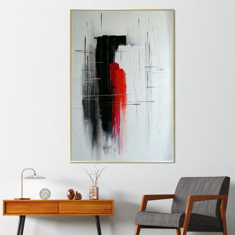 Marktna Modern design canvas painting with a hollow frame, size (60×90), one piece - Image 1