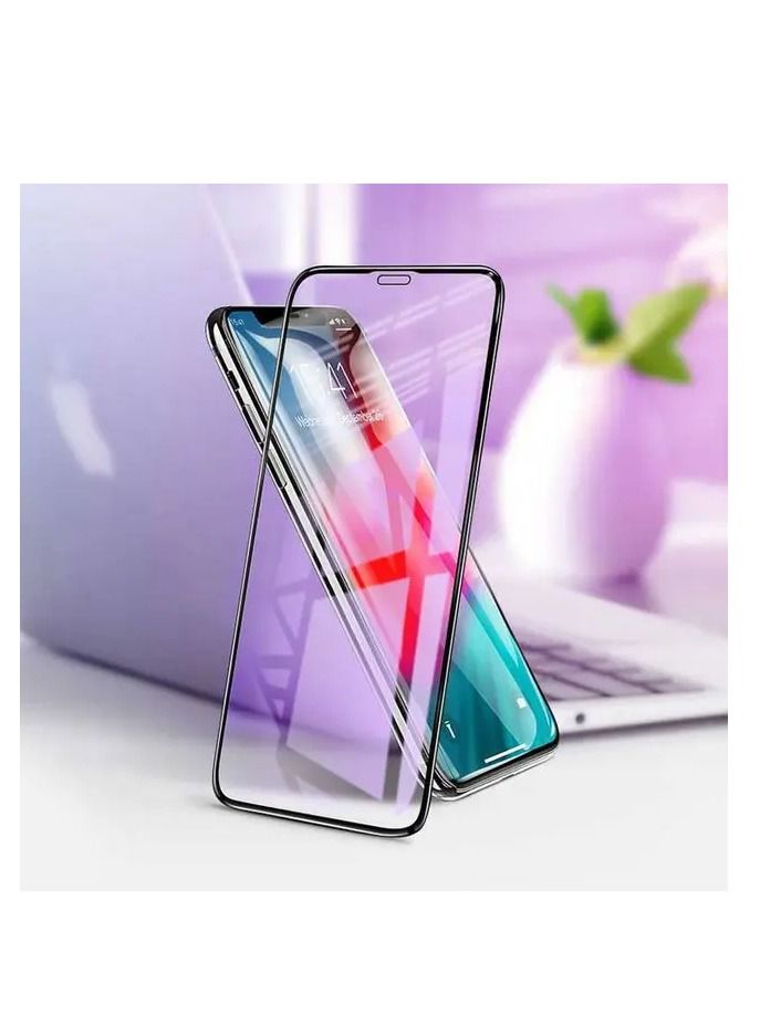 devia Van Series Full Screen Anti-Blue Ray Tempered Glass for iPhone 6.1 - Black - Image 4