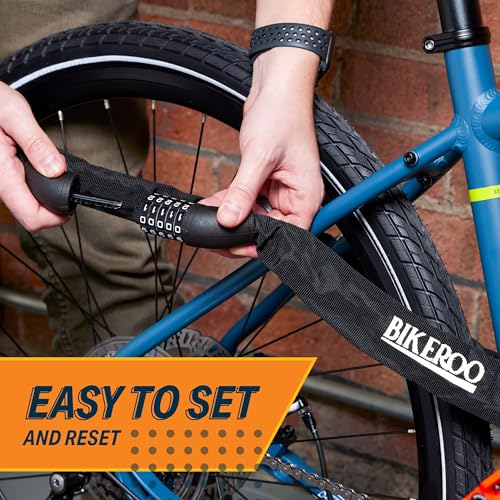 Bikeroo Bike Lock Chain - Heavy Duty Combination Bicycle Anti Theft Protection - 3 Foot Security Cable for Bikes, Scooter & E-Bike - Image 4