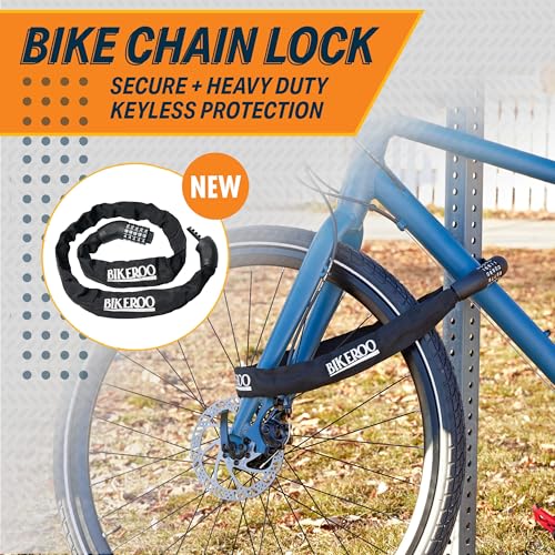 Bikeroo Bike Lock Chain - Heavy Duty Combination Bicycle Anti Theft Protection - 3 Foot Security Cable for Bikes, Scooter & E-Bike - Image 2