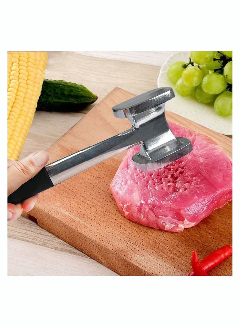 Excefore Convenient Meat Tenderizer Hammer For Steak, Chicken, Fish, Pork, Good Grips, Double side, Heavyweight Metal Meat Tenderiser Pounder Mallet, Perfect Kitchen Tool and Perfect - Image 2