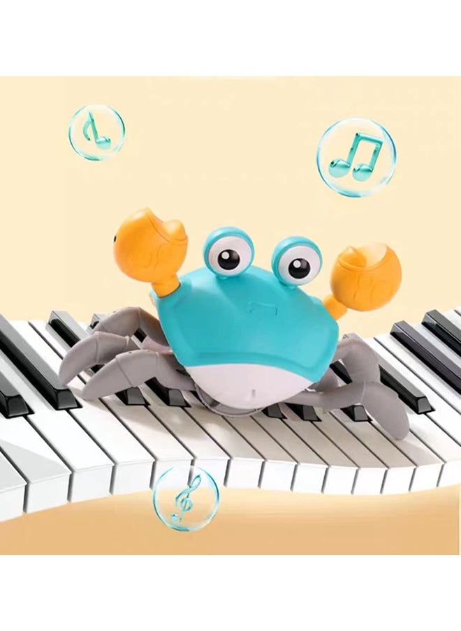 SKY-TOUCH - SKY-TOUCH Electric Runaway Crab Crawling Crab Baby Toy with Music and LED Light Up Toddler Interactive Learning Development Toy with Automatically Avoid Obstacles For Babies, Toddlers and Kids - Image 1