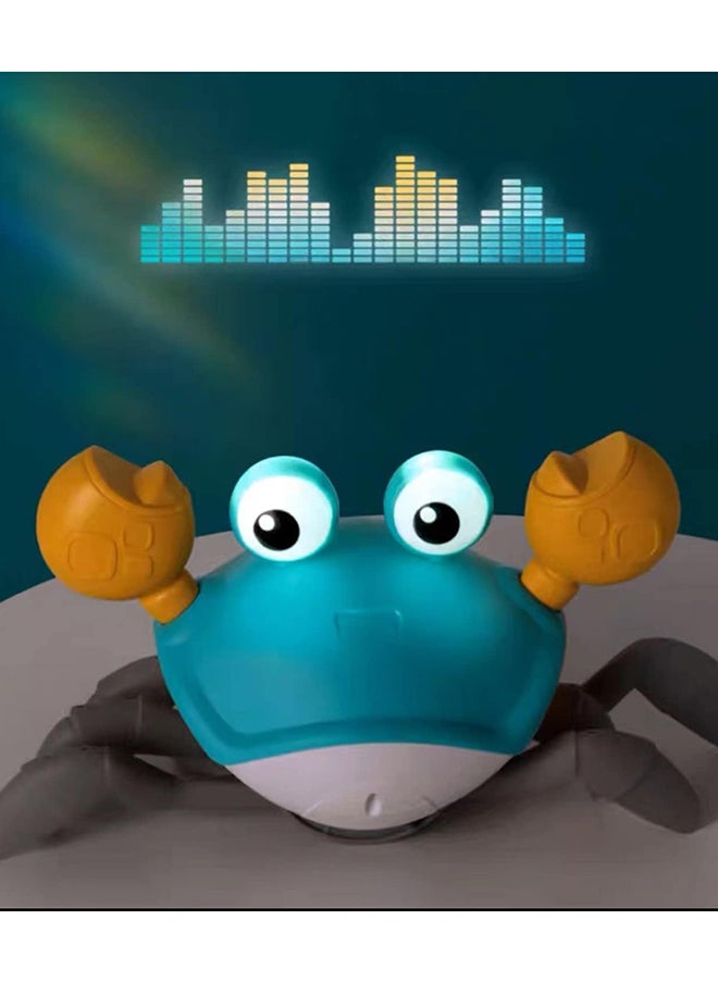 SKY-TOUCH - SKY-TOUCH Electric Runaway Crab Crawling Crab Baby Toy with Music and LED Light Up Toddler Interactive Learning Development Toy with Automatically Avoid Obstacles For Babies, Toddlers and Kids - Image 1