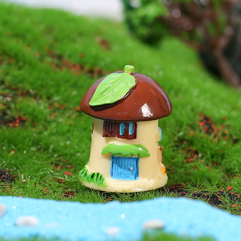 Micro Landscape Ornaments Resin Crafts Cartoon Tree House House Diy Landscaping Jewelry Accessories Material - Image 1