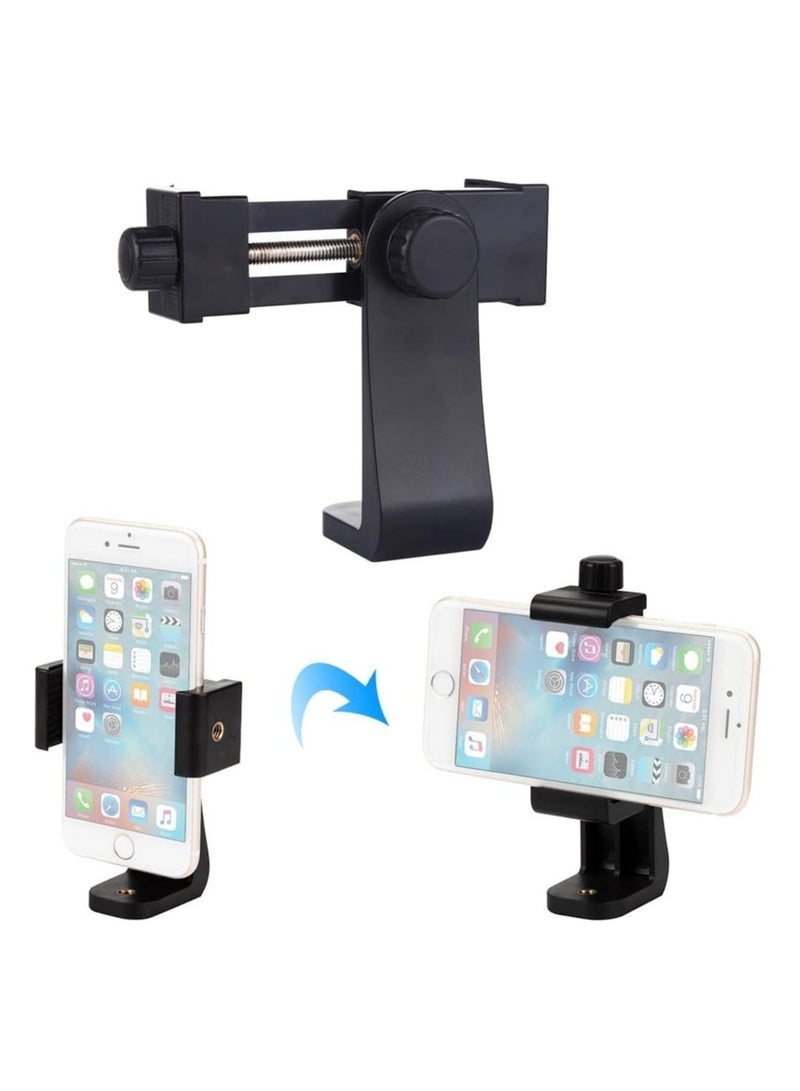 2 Pack Tripod Mount/Cell Phone Clipper Vertical Bracket Smartphone Clip Holder 360 Adapter For Mobile Cell Phone - Image 5