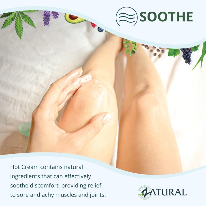 Zatural Hot Cream Muscle Rub Slimming Cream Body Wraps Belly and Skin Firming Professional Therapeutic Grade-Doctor Formulated (32 Ounce) - Image 4