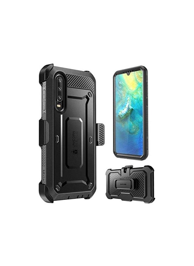 SupCase - SUPCASE Unicorn Beetle Pro Series Case Designed For Huawei P30 Case, Full-Body Dual Layer Rugged with Holster & Kickstand - Black - Image 1