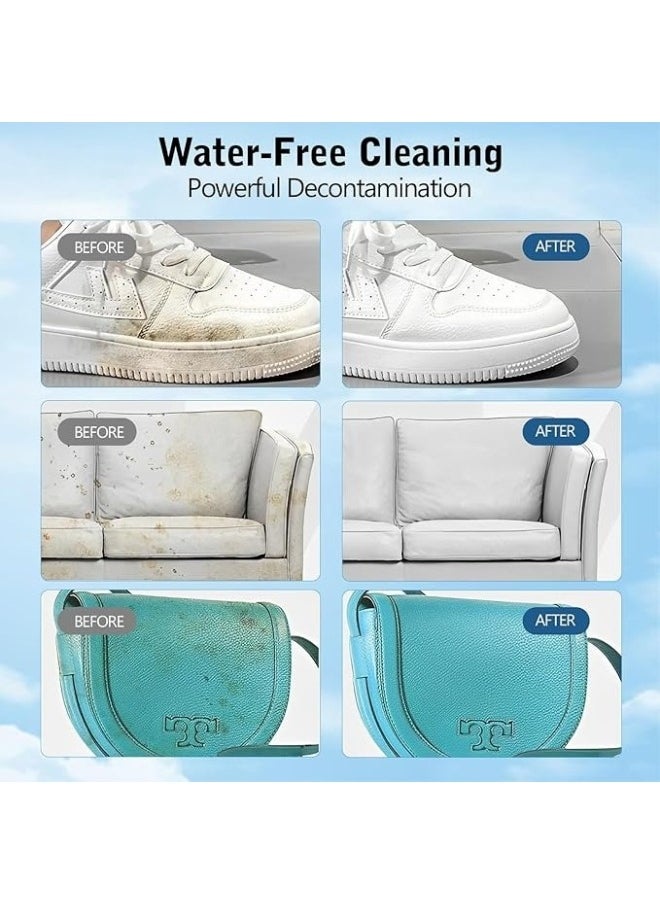 Generic White Shoe Cleaning Cream with Stain Remover Sponge for Shoes 120g 1pc Pack  - Image 2