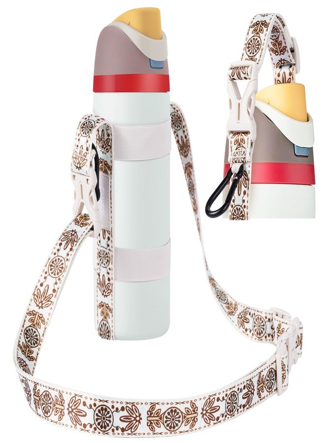 EasyAcc Water Bottle Holder Strap Sling, for Owala FreeSip 24 32 40 oz, Hydro Flask, Cirkul, Yeti, Stanley Flip, Universal Water Bottles, with Carabiner, for Walking Curise Travel (Bottle Excluded) - Image 1