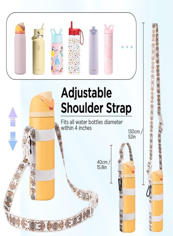 EasyAcc Water Bottle Holder Strap Sling, for Owala FreeSip 24 32 40 oz, Hydro Flask, Cirkul, Yeti, Stanley Flip, Universal Water Bottles, with Carabiner, for Walking Curise Travel (Bottle Excluded) - Image 5