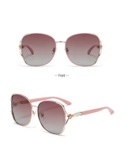 -75 -100 Women's Sunglasses Fashion Stylish Large Frame Polarized Sunglasses Optical Prescription Customized Myopia Hyperopia-Lenses Color:Tan lens-Frame Color:Myopia -275