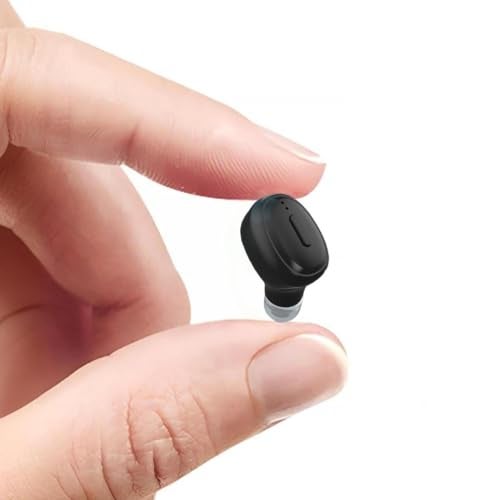 SYSFUN Single Bluetooth Wireless Earbuds, Mini Invisible in Ear Wireless Bluetooth Headphone 12 Hours Super Long Battery Life Suitable for Sports Work and Sleep - Black - Image 1