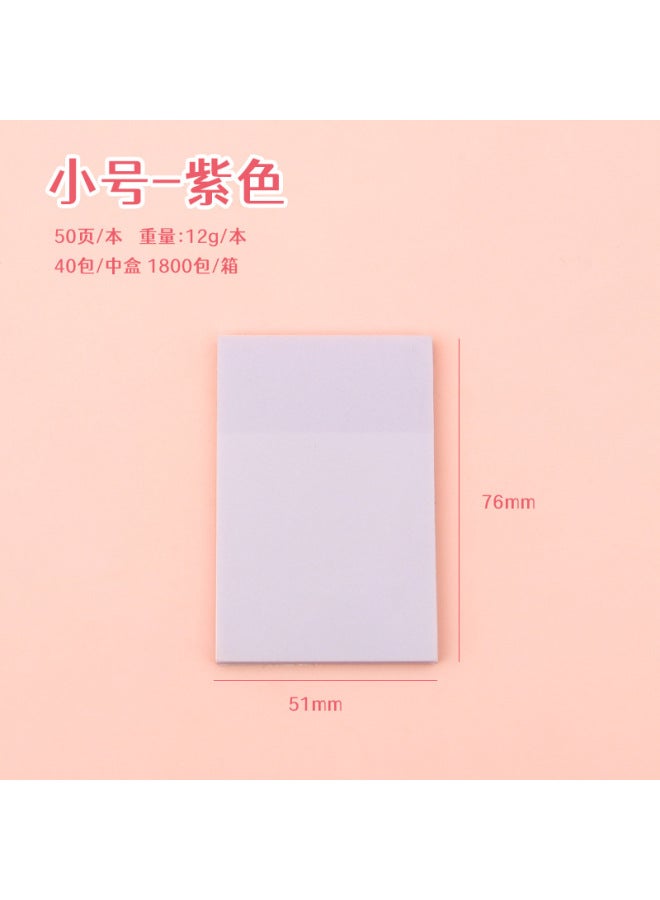 HELPS Pearlescent Frosted Sticky Notes For Students With High Appearance, Transparent Sticky Note Pads, Colorful Flash Note Pads - Image 1