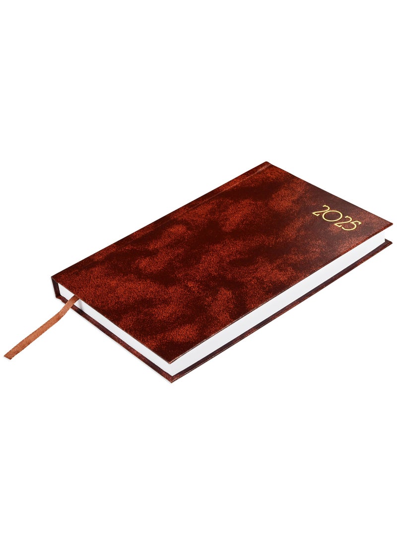FIS FIS A5 Diary 2025 Brown (French) - FSDI29FR25BR  - Image 1
